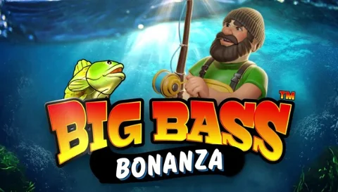 Big Bass Bonanza met visser en grote vis