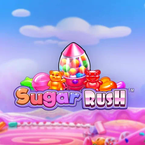 Sugar Rush met kleurrijke snoepjes en cluster pays